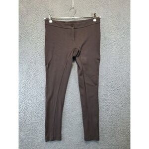 Patrizia Pepe Firenze Women's Brown Pants Size EUR 44 Tapered Stretch Zip Fly